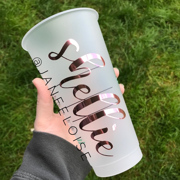 FINAL SALE🎉- Blue Custom Name Confetti Cup - Picture 2 of 4